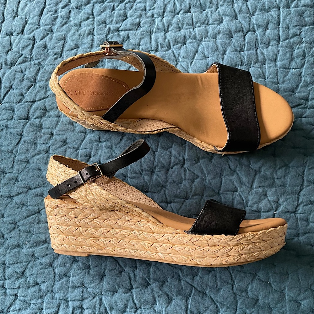 Braided Platform Sandals NWOT